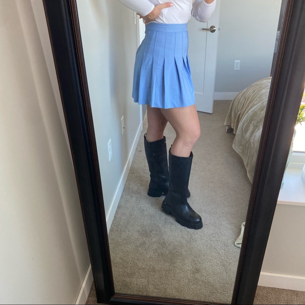 Pleated Mini Skirt